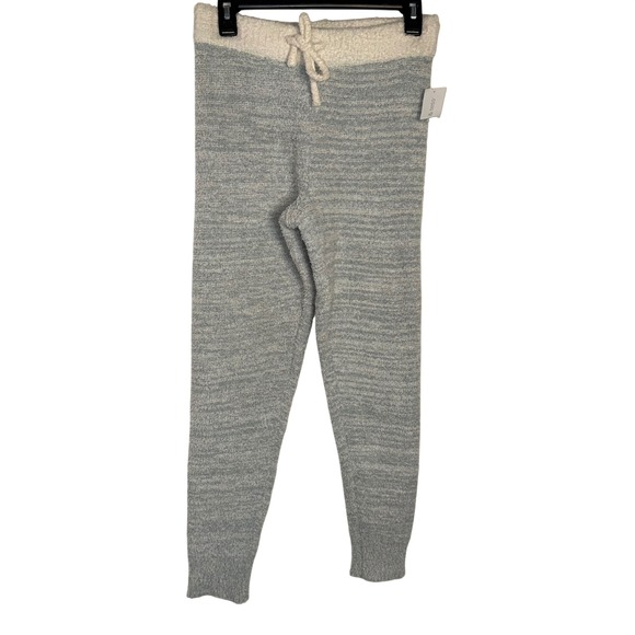 Mia & Tess Pants - Mia & Tess Sky Blue Teddy Fabric Joggers B1232SWPS Womens Fuzzy Lounge Pants S